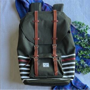 Herschel Army Green Little America large backpack